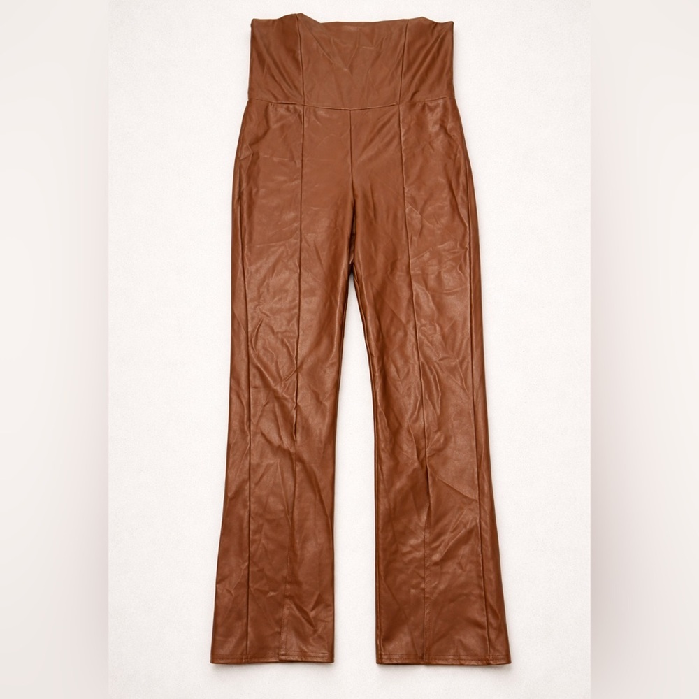 PrettyLittleThing Faux Leather Jumpsuit